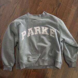 Parke Women's Gray Crew Neck Sweater
